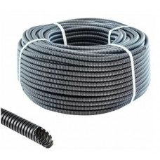 Труба ПВХ Ecoplast гофрированная d20 10м с зондом 20120-10в черная