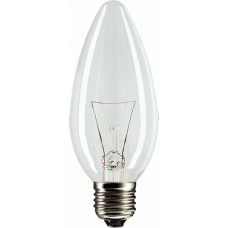 Лампа Philips b35 40w e27 cl свеча прозрачная