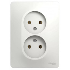 Розетка Schneider Electric Glossa 2-я 2х2 с рамкой