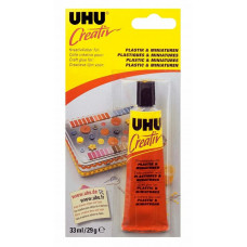 Клей для пластиков и миниатюр UHU Creativ 33 мл в блистере