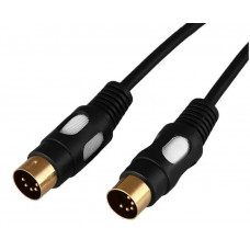Шнур din 5pin-din 5pin Rexant штекер/штекер 1.5м gold 17-2522