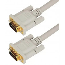 Шнур VGA - VGA с ферритами Rexant  штекер/штекер 1.8м gold серый 17-5503-4