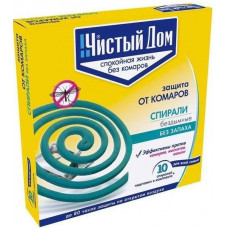 Чистый дом спирали от комар.зел 10шт