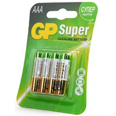 Элемент питания gp super 24a aaa/lr03х4шт