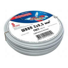 Провод шввп Rexant 2х0.5х5м гост 01-8082-5