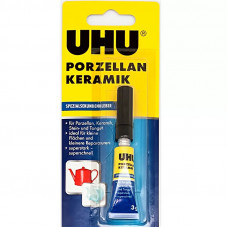 Клей для фарфора и керамики секундный UHU Porzellan Keramik 3 г