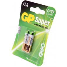 Элемент питания gp super 24a aaa/lr03х2шт