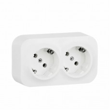 Розетка Legrand Quteo 2-я заземляющий контакт белый 782233