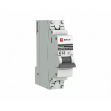 Выключатель автомат Ekf proxima 1p 63а (с) 4.5ka mcb4763-1-63с-pro ba 47-63