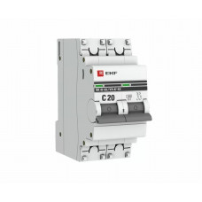 Выключатель автомат Ekf proxima 2p 20а (с) 4.5ka mcb4763-2-20с-pro ba 47-63