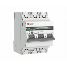 Выключатель автомат Ekf proxima 3p 10а (с) 4.5ka mcb4763-3-10с-pro ba 47-63