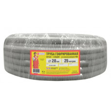 Труба ПВХ Ecoplast гофрированная d20 25м с зондом 10120-25в