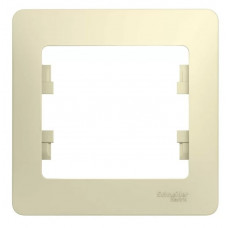 Рамка Schneider Electric Glossa бежевая 1-я gsl000201