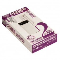 Аккумулятор внешний Remax Lesu Series RPP-102 20000mAh 2.0A 2USB Type-С белый